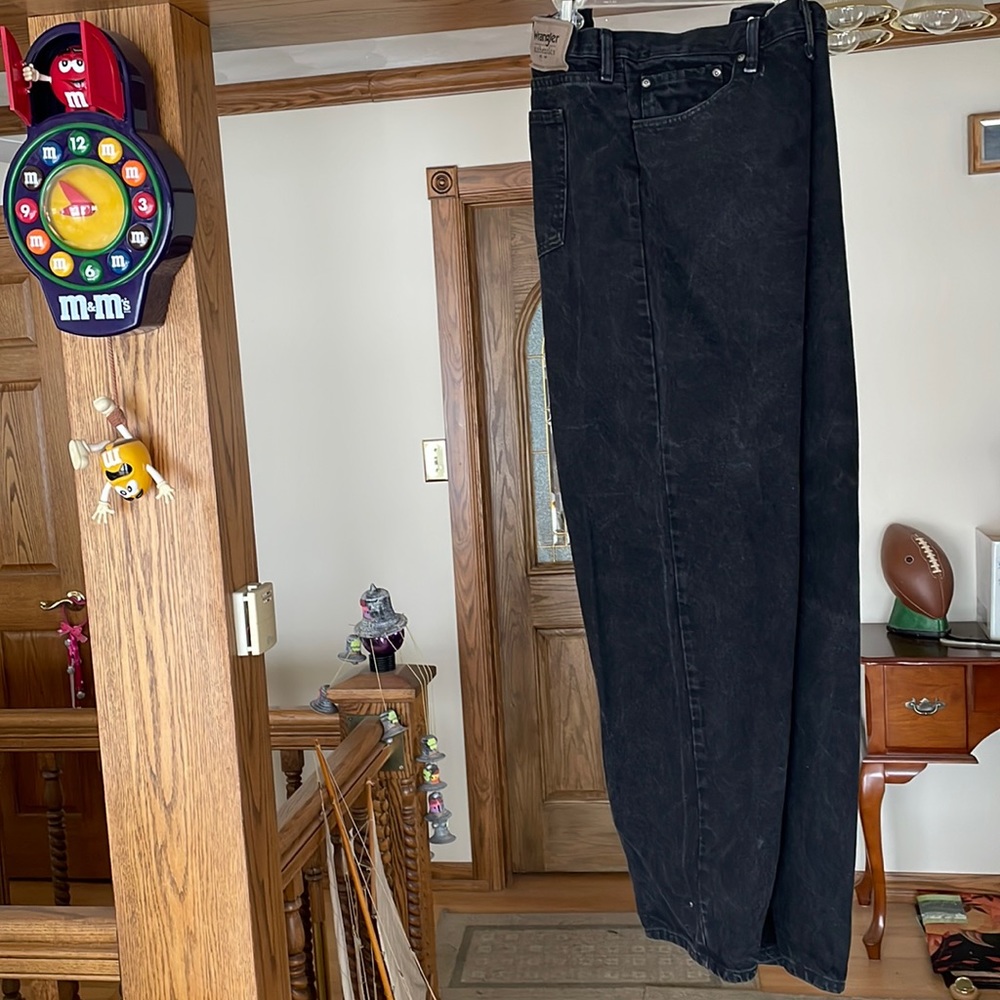 Men’s wranglers five pocket jeans black size 46 x 30
